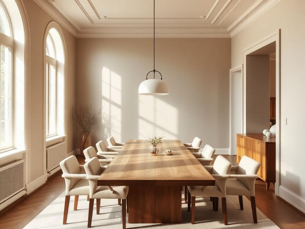 Long dining room