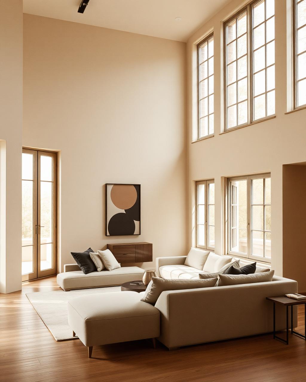 Linen light living room